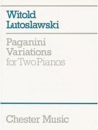 Witold Lutoslawski: Paganini Variations For Two Pianos (noty na čtyřruční klavír)