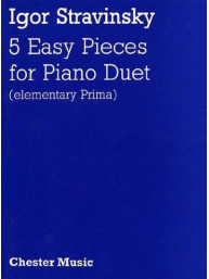 Igor Stravinskij: Five Easy Pieces (noty na čtyřruční klavír)