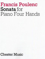 Francis Poulenc: Sonata For Piano 4 Hands (noty na čtyřruční klavír)