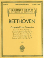 Ludwig Van Beethoven: Complete Piano Concertos (2 Pianos, 4 Hands) (noty na čtyřruční klavír)