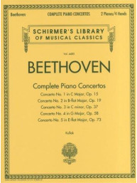 Ludwig Van Beethoven: Complete Piano Concertos (2 Pianos, 4 Hands) (noty na čtyřruční klavír)