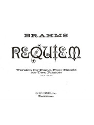 Johannes Brahms: Requiem (Four Hands or Two Pianos) (noty na čtyřruční klavír)