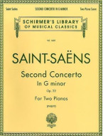 Camille Saint-Saens: Piano Concerto No.2 In G Minor Op.22 (2-Piano Score) (noty na čtyřruční klavír)