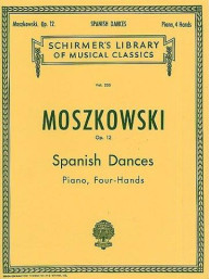 Moritz Moszkowski: Five Spanish Dances Op.12 (Piano Duet) (noty na čtyřruční klavír)