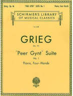 Edvard Grieg: Peer Gynt Suite No. 1 Op. 46 (Piano Duet) (noty na čtyřruční klavír)