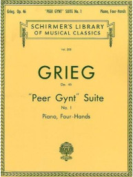 Edvard Grieg: Peer Gynt Suite No. 1 Op. 46 (Piano Duet) (noty na čtyřruční klavír)