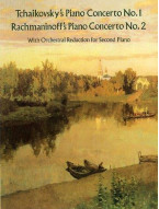 Petr Iljič Čajkovskij: Piano Concerto No.1/Rachmaninov: Piano Concerto No.2 (2 Piano Score) (noty na čtyřruční klavír)
