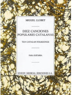 Miguel Llobet: Diez Canciones Populares Cantalanas (noty na kytaru)