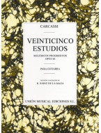Carcassi: Twenty-five Estudios Progresivos (noty na kytaru)