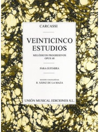 Carcassi: Twenty-five Estudios Progresivos (noty na kytaru)