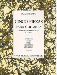 Miguel Asins Arbo: Cinco Piezas Para Guitarra (5 Pieces For Guitar) (noty na kytaru)