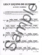 Julio Sagreras: Troisiemes Leçons De Guitare (noty na kytaru)