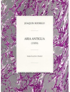 Joaquin Rodrigo: Aria Antigua Para Flauta Y Piano (noty na příčnou flétnu, klavír)