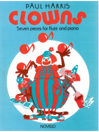 Paul Harris: Clowns (noty na příčnou flétnu, klavír)
