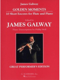 Golden Moments - 10 Short Encores For Flute And Piano (noty na příčnou flétnu, klavír)