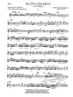 Johann Joachim Quantz: Flute Concerto In G Major (noty na příčnou flétnu, klavír)