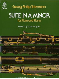 Georg Philipp Telemann: Suite In A Minor For Flute And Piano (noty na příčnou flétnu, klavír)