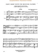 Louis Moyse: Forty Short Duets For Beginner Flutists (noty na příčnou flétnu, klavír)
