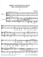 Petr Eben: Deset poetických duet (noty, zpěv a klavír)