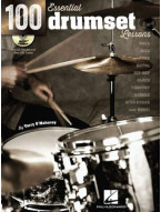 100 Essential Drumset Lessons (noty na bicí) (+audio)