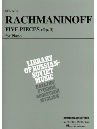 Sergej Rachmaninov: 5 Pieces: Op. 3 (VAAP Edition) (noty na sólo klavír)