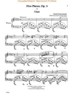 Sergej Rachmaninov: 5 Pieces: Op. 3 (VAAP Edition) (noty na sólo klavír)