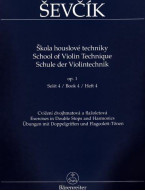 Otakar Ševčík: Škola houslové techniky op. 1, Sešit 4, Cvičení dvojhmatová a flažoletová (nahrazuje H 2089)