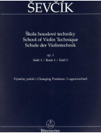Otakar Ševčík: Škola houslové techniky op. 1, Sešit 3, Výměny poloh (nahrazuje H 2088)