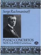Sergej Rachmaninov: Piano Concertos Nos. 1, 2 and 3 In Full Score (noty, klavír, orchestr)