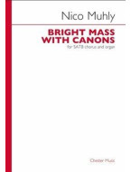 Nico Muhly: Bright Mass With Canons (SATB, Organ) (noty na sborový zpěv, varhany)