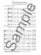 Edward Elgar: We Will Remember Them - Ed. Ian Tracey (SATB) (noty na sborový zpěv) - SADA 5 ks