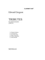 Edward Gregson: Tributes (Clarinet And Piano) (noty na klarinet, klavír)