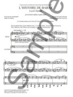 Francis Poulenc: L’Histoire De Babar (For Narrator & Piano Duet – One Piano, 4 Hands) (noty na čtyřruční klavír)