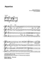 Jens Johansen: Hair (SATB/Piano) (noty na sborový zpěv, klavír)