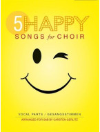 5 Happy Songs For Choir - SAB (Score/5 Parts) (noty na sborový zpěv, klavír)