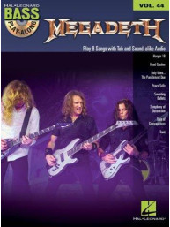 Bass Play-Along 44: Megadeth (noty, tabulatury na baskytaru) (+audio)