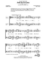 Billy Joel: And So It Goes (TTBB) (noty na sborový zpěv) - SADA 5 ks