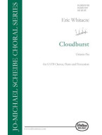 Eric Whitacre: Cloudburst (SATB) (noty na sborový zpěv, ruční zvonky, perkuse, klavír) - SADA 5 ks