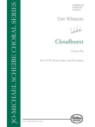 Eric Whitacre: Cloudburst (SATB) (noty na sborový zpěv, ruční zvonky, perkuse, klavír) - SADA 5 ks