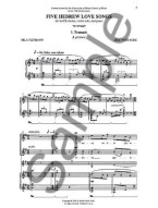Eric Whitacre: Five Hebrew Love Songs (SATB) (noty na sborový zpěv, housle, klavír) - SADA 5 ks