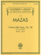 Jacques F. Mazas: Twelve Little Duets For Two Violins Op.38 (Books 1 & 2) (noty na housle)