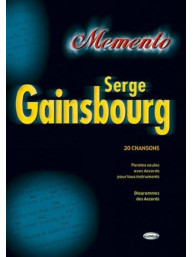 Serge Gainsbourg: Memento (akordy na kytaru, texty písní)