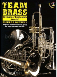 Team Brass: Trombone/Euphonium (Bass Clef) (noty na pozoun, eufonium) (+audio)