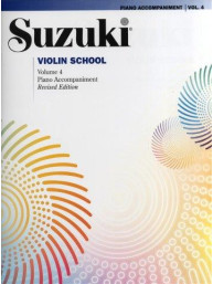 Suzuki Violin School Volume 4: Piano Accompaniment (Revised Edition) (noty na housle, klavír)