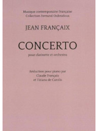 Jean Francaix: Concerto For Clarinet (Piano Reduction) (noty na klarinet, klavír)
