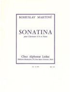 Bohuslav Martinů: Sonatina H.356 Pour Clarinette Et Piano (noty na klarinet, klavír)
