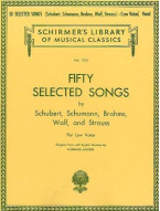 50 Selected Songs (Low Voice) (noty na zpěv, klavír)