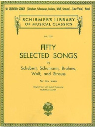 50 Selected Songs (Low Voice) (noty na zpěv, klavír)