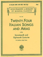24 Italian Songs And Arias Of The 17th And 18th Centuries - Medium High Voice (noty na zpěv, klavír)