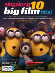 Singalong: 10 Big Film Hits (noty na klavír, zpěv, akordy na kytaru) (+audio)